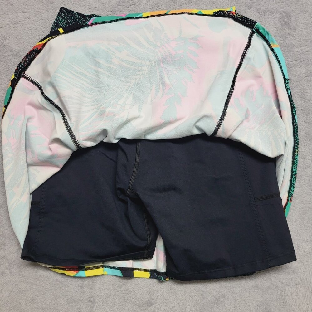 Dona Jo Skort Womens 1 Skirt Tropical Golf Tennis Pickleball Casual - Picture 6 of 9